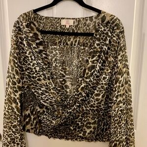 Leopard Print Blouse
